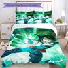 3pcs My Hero Academia Bedding Set Duvet Cover Closure Includes 1 Duvet Cover & 2 Pillowcases, Soft and Comfortable for All Seasons.