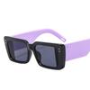 Candy Color Sun glasses Men Women Square Shape Wide Leg Anti-glare Sunglasses for Men Women Fashion Trendy Glasses Female
