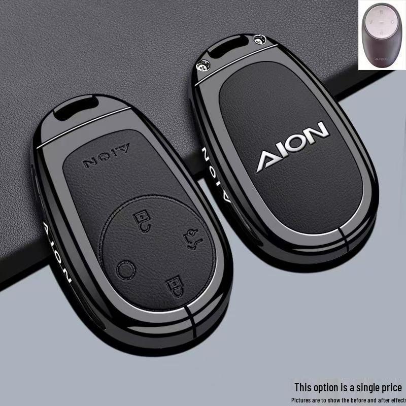 Стильный чехол для ключей для моделей Trumpchi Aion с кожаными акцентами и зажимом