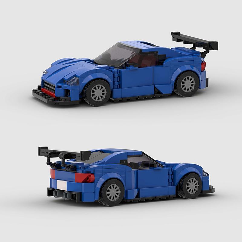 MOC BRZ STi Серия Автомобилей Строительные Блоки Наборы Моделей Спортивные Гоночные DIY Образовательные Кирпичики Игрушки Мальчики Дети Подарки Взрослым