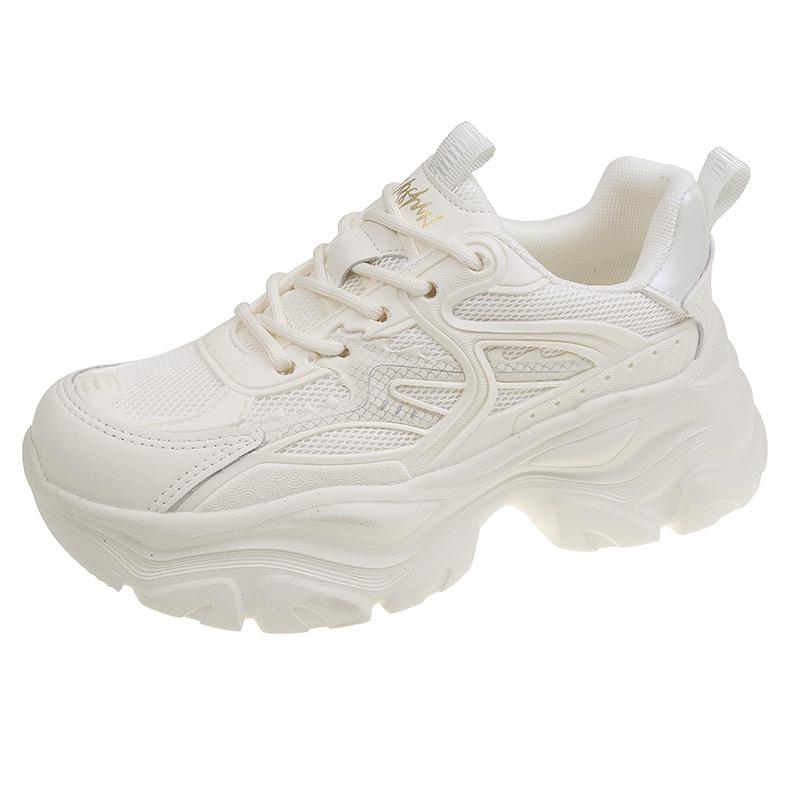 Модные летние кроссовки на толстой подошве, повышающие рост, универсальные дышащие повседневные спортивные туфли, дышащие спортивные кроссовки для фитнеса, повседневные кроссовки 35-40