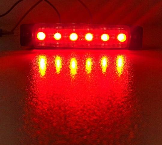 Габаритные огни автомобиля светодиодные 12/24 В 6 светодиодов SMD автомобиль автобус грузовик грузовик боковой указатель поворота габаритный индикатор светодиодный фонарь прицепа задний боковой фонарь