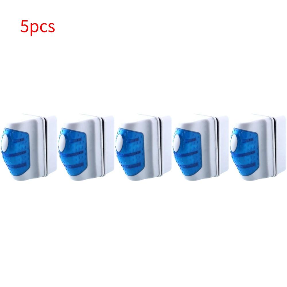 Magnetic Brush With Scraper Practical Floating Aquarium Fish Tank Ultra Glass Algae Curve Cleaner Window Algae Scraper Brush