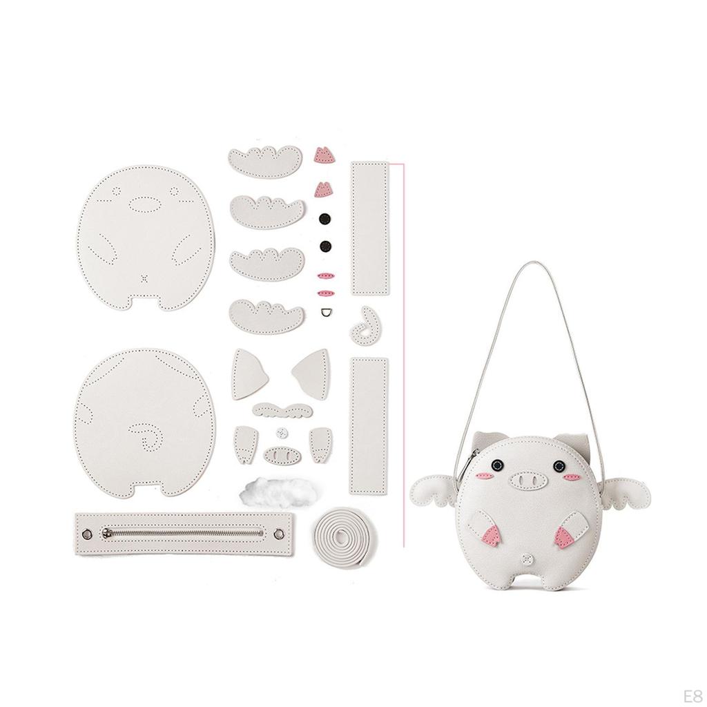 Набор для изготовления сумки через плечо «сделай сам», полный набор для шитья через плечо, уникальные милые изделия из кожи