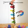 12PCS/Sets Magnetic Digital Train Colorful Cognition Wooden Toy Learning Car Montessori Children's Assembly Educational Toys
