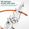 Wire Stripper Decrustation Pliers Crimper Cable Stripper Cutter Multifunctional Wire Repair Tool Pliers Hand Tools