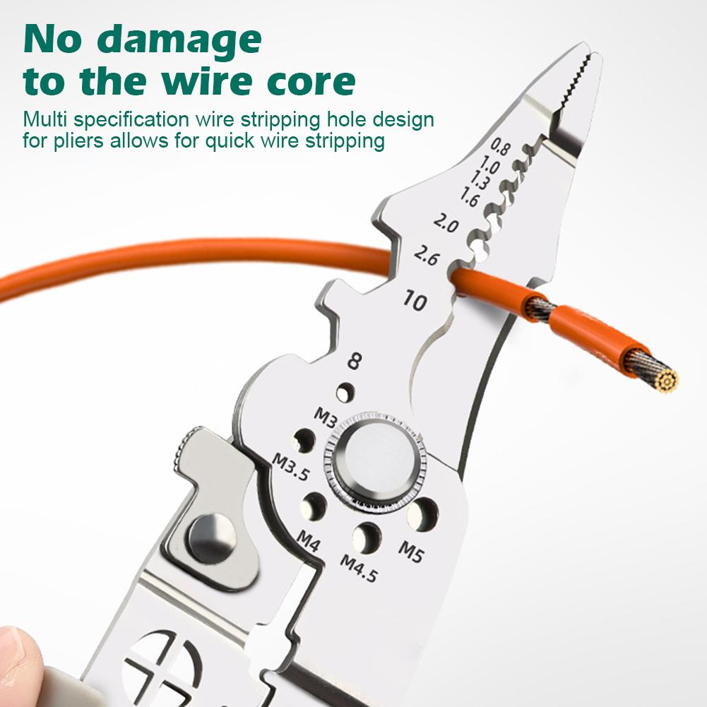Инструмент для зачистки проводов Клещи для удаления ржавчины Кримпер Резак для зачистки кабеля Многофункциональный инструмент для ремонта проводов Плоскогубцы Ручной инструмент