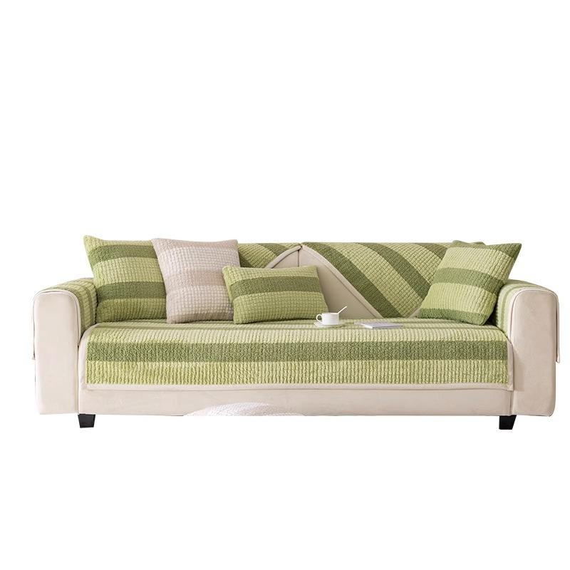 Плюшевая подушка для дивана, новая зима, утолщенная нескользящая подушка, простой современный кожаный чехол для дивана, тканевый чехол