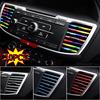 Multicolour Car Air Vent Trim Strips U Style Car Decoration Strip Interior DIY Car Styling Universal Car Accessories