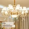 Европейская минималистичная хрустальная светодиодная люстра для гостиной, спальни, ресторана или холла виллы.