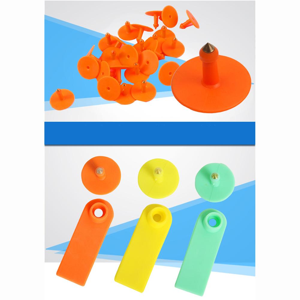 100pcs TPU Animal Ear Tag Non Word Veterinary Signs Ear Tag Nail Breeding Equipment For Sheep Pig Cattle