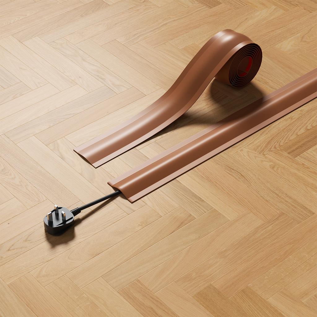 1pc Cord Cover Floor PVC Cord Covers for Wires on Floor Soft Floor Cable Cover Cord Hider Floor Cable Management Cable Protector