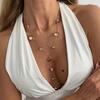 Irregular Design Long Necklace Hammered Texture Y-shaped Necklace Collarbone Chain  Elegant Design