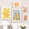 Lemon Strawberry Cherry Orange Wall Art Canvas Painting Interior Home Decor Poster Bedroom Fruit Market Living Room Shop Picture