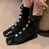Suede Women Ankle Boots High Heels Chunky Shoes Woman 2025 Trend Winter Fashion New Brand Casual Walking Cozy Punk Female Botas
