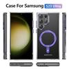 Для A56 5G для Samsung Чехол для телефона Ins Ветер Магнитная адсорбция Чехол для телефона Защита от падения, Желтеющий Устойчивый Прозрачный Чехол для телефона