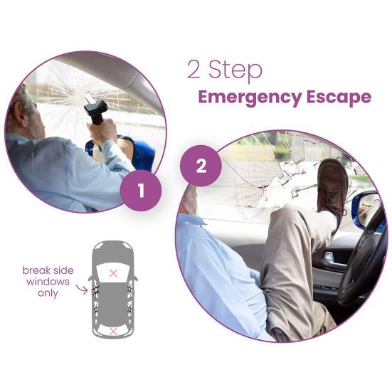 Car Door Handle for Elderly And Disabled Car Assist Support Handle with Seatbelt Cutter Fits Most Cars Up To 400 Lbs Capacity