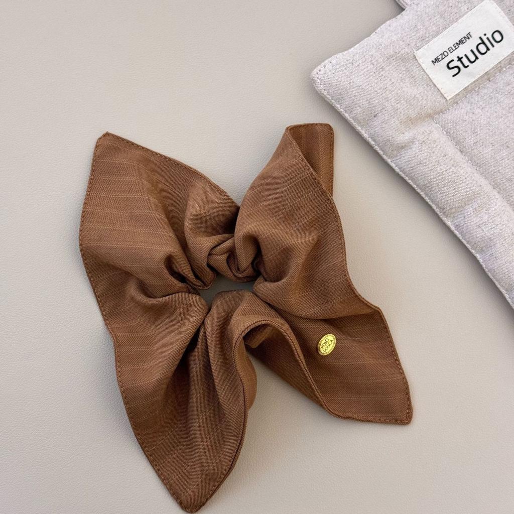 Oval Gold Label Large Intestine Circle, Elegant Hair Tie, Low Ponytail Hair Tie