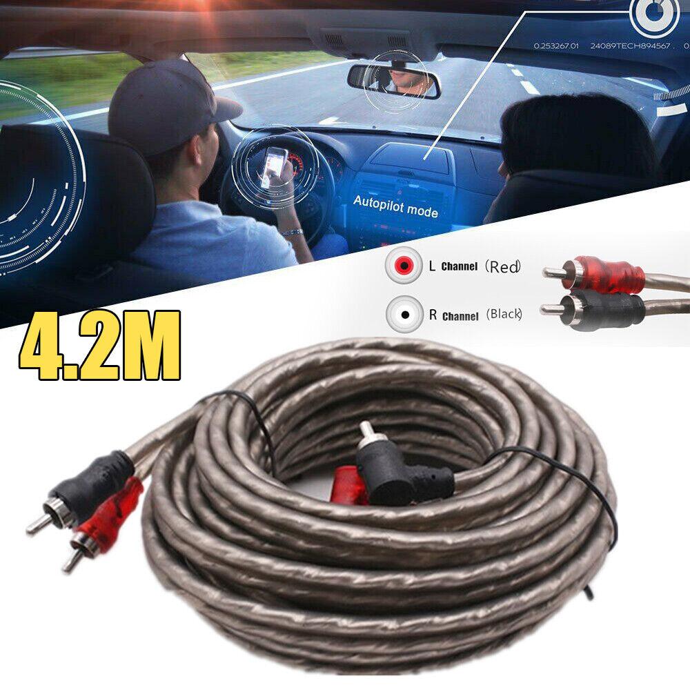 Автомобильный аудиосигнальный кабель аудио сабвуфер усилитель RCA кабель питания Линия AGU 4.2M Аксессуары для автомобильной аудиосистемы