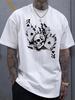 Men's Summer Trendy Creative Poker A Printed Round Neck Short Sleeve Cotton Large Size High Quality T-shirt