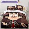 3pcs Mr. Bean2 pattern bedding set duvet cover set includes duvet cover &pillowcases, perfect all season bedroom decoration & gift