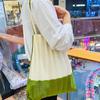 Japanese & Korean Pleated Canvas Handbag - Fan-shaped Accordion Design