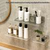 Wall Mounted Bathroom Shelf Acrylic Transparent Cosmetic Cotton Storage Rack