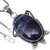 Pendant Sodalite Gemstone Handicraft Valentine'Day Gift Silver Jewelry 2.25"
