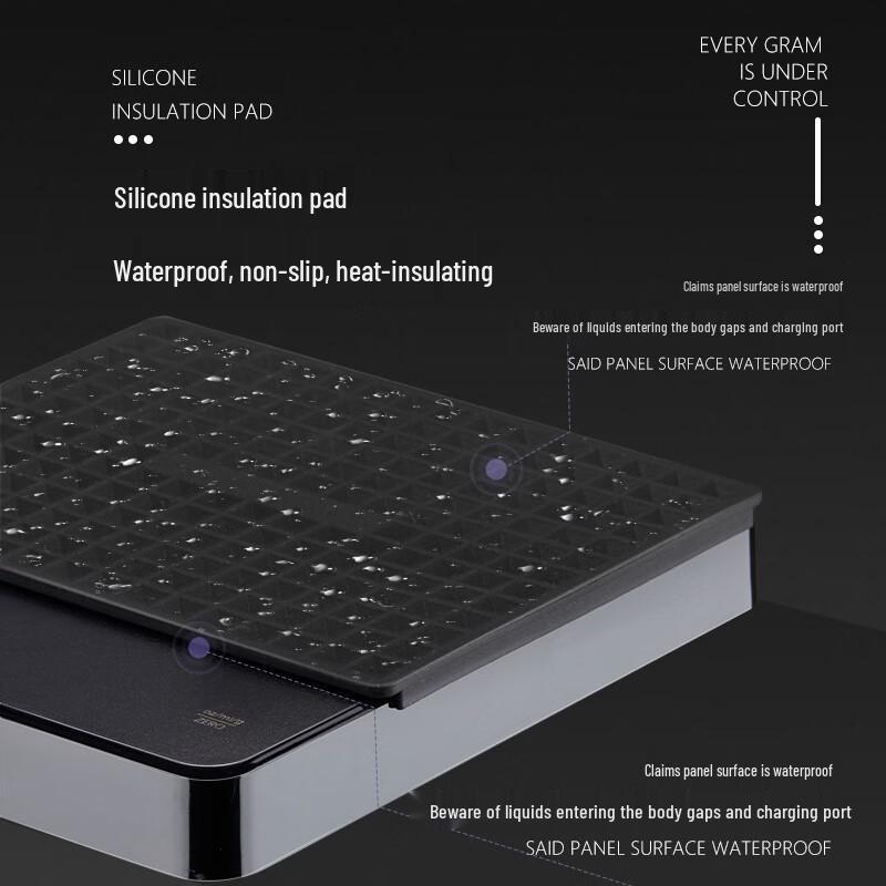 Перезаряжаемые светодиодные весы для кофе пуровер с таймером, грузоподъемность 3 кг/0,1 г, электронные кухонные весы для домашнего использования.