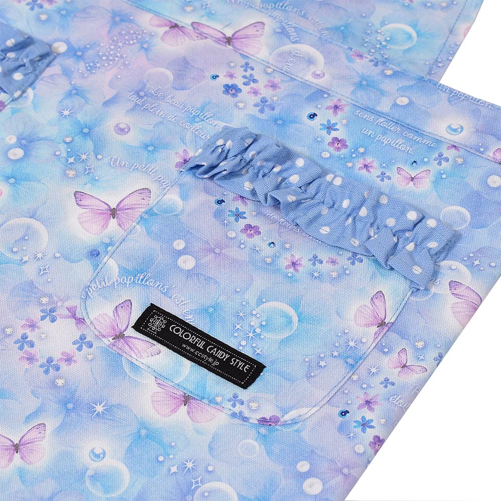 ЯРКИЙ КОНФЕТНЫЙ СТИЛЬ Фартук с перекрещенной спинкой для девочек и просто треугольный платок Moonlight CBN7907610 Дети, на, Набор, Бабочка, 100-120см,