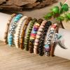 TEMU New Coconut Shell Wood Bead Beaded Elastic Line Men's Bracelet Bracelet Bracelet