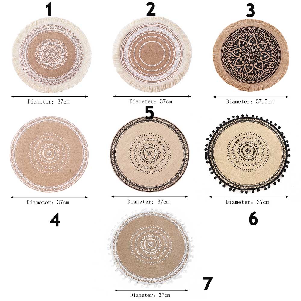 Embroidery Heat Insulation Plate Craft Kitchen Supplies Coaster Table Placemat Coffee Cup Mats