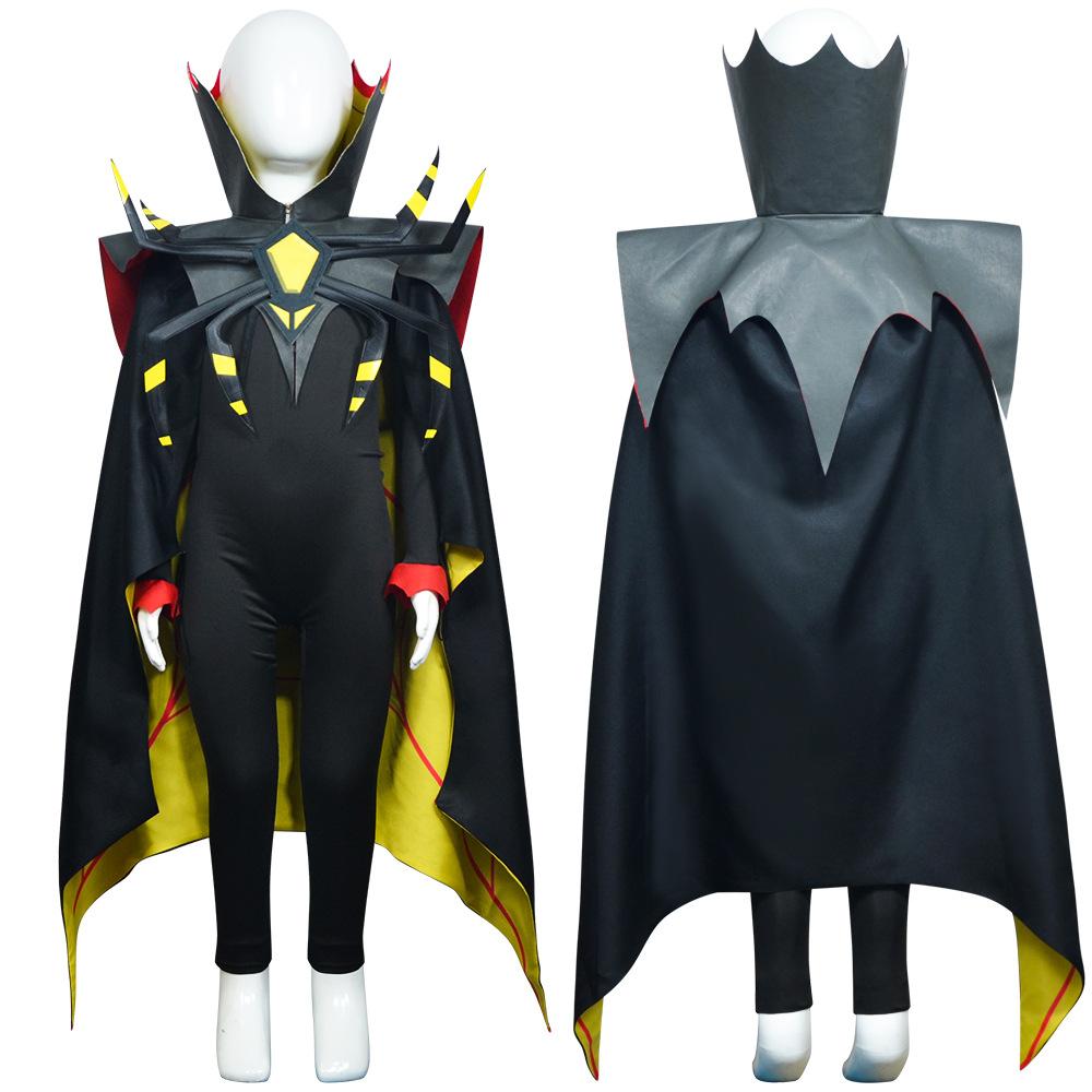 Hazbin Hotel Zestial Cosplay Costume, Sinner Lord Cosplay Outfit with Cape for Halloween