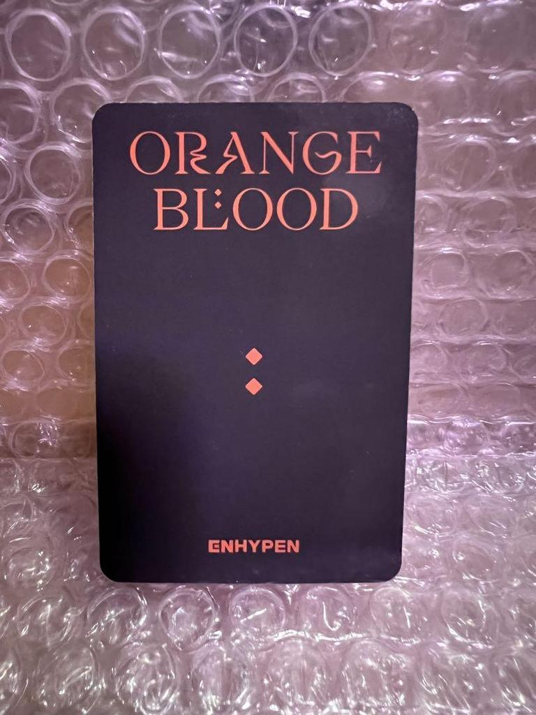 [Б/У] ENHYPEN Heeseun ORANGE BLOOD shopee Карта для трейдинга Raki Doro
