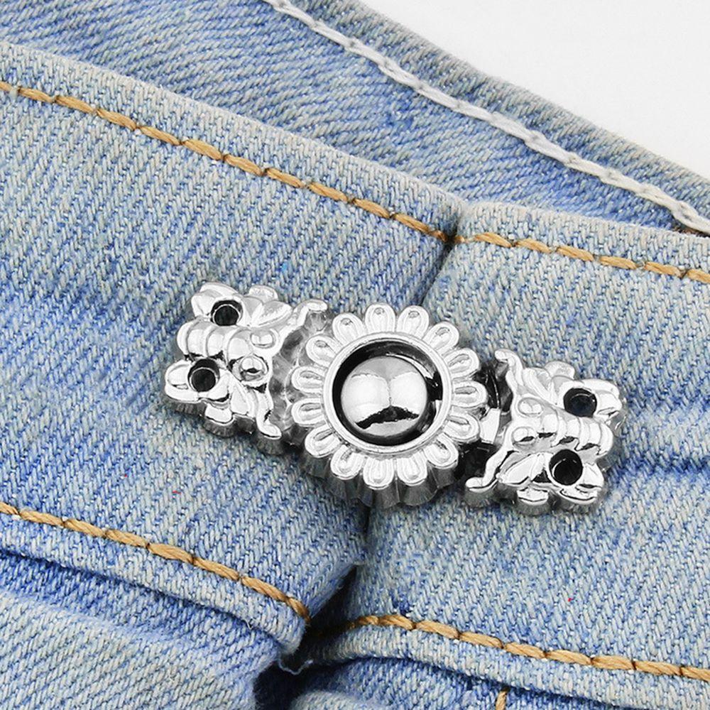 Flower Fashion Jewelry Women Brooch Jeans Accessories Anti-Exposure Brooch Tightening Waistband Pin