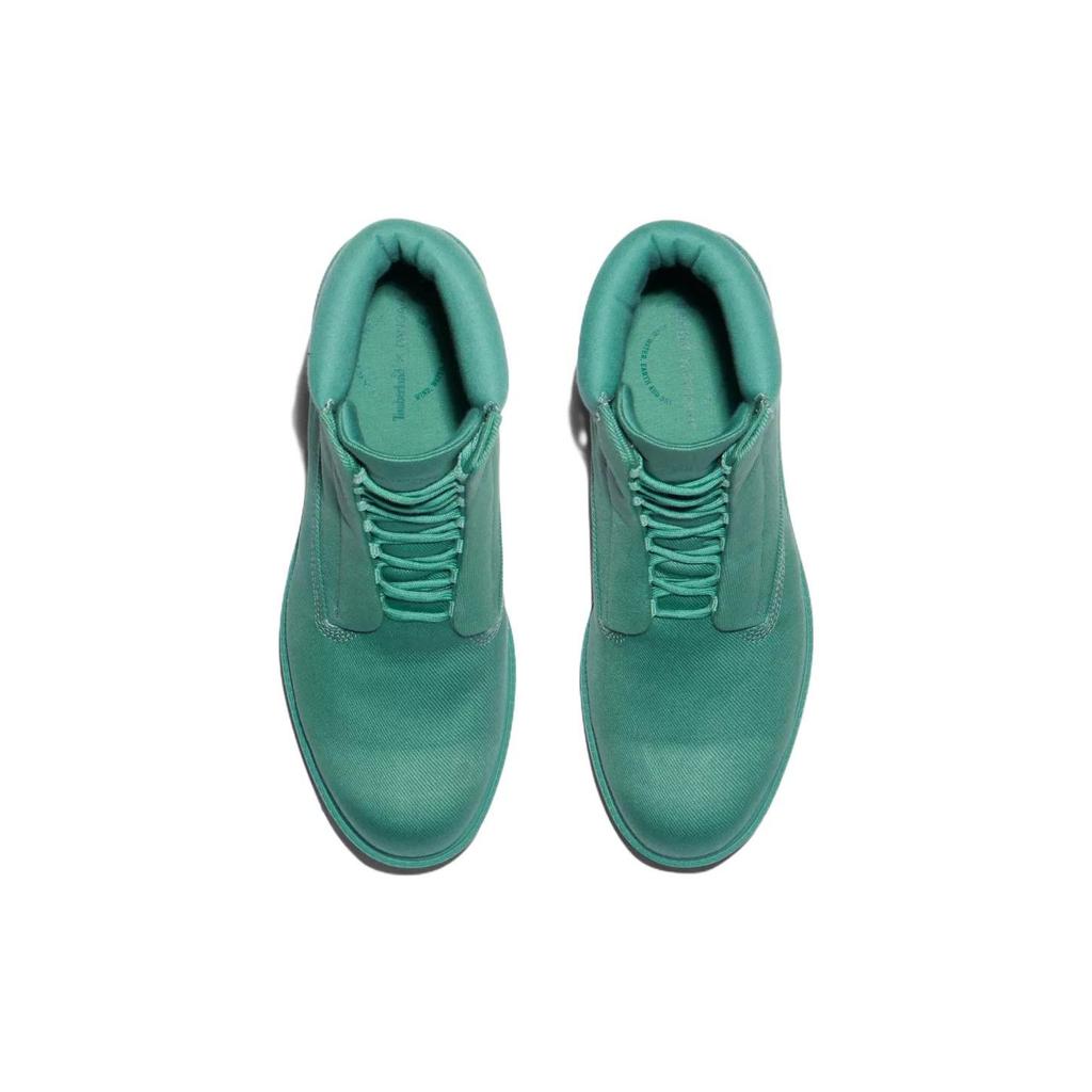 Pangaia X Timberland Waterproof 6-Inch Leather Durable Short Outdoor Boots Men Boots Green A5XV1357