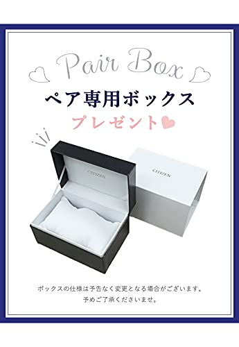 Citizen Часы CITIZEN Пара часов с коробкой и оберткой для пары Сделано в Японии Eco Drive pair-citizen21 Мужские Женские