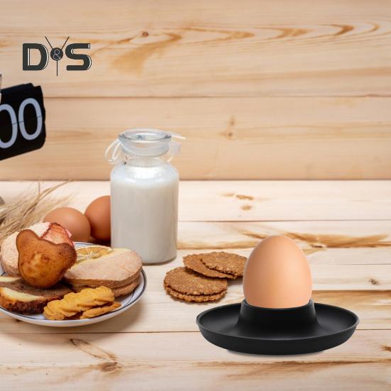 Набор держателей для яиц, небьющийся лоток для яиц, не содержащий бисфенол-А, современный держатель для яиц с защитой от переполнения и подставкой для ложек, компаньон для завтрака на кемпинге или пикнике