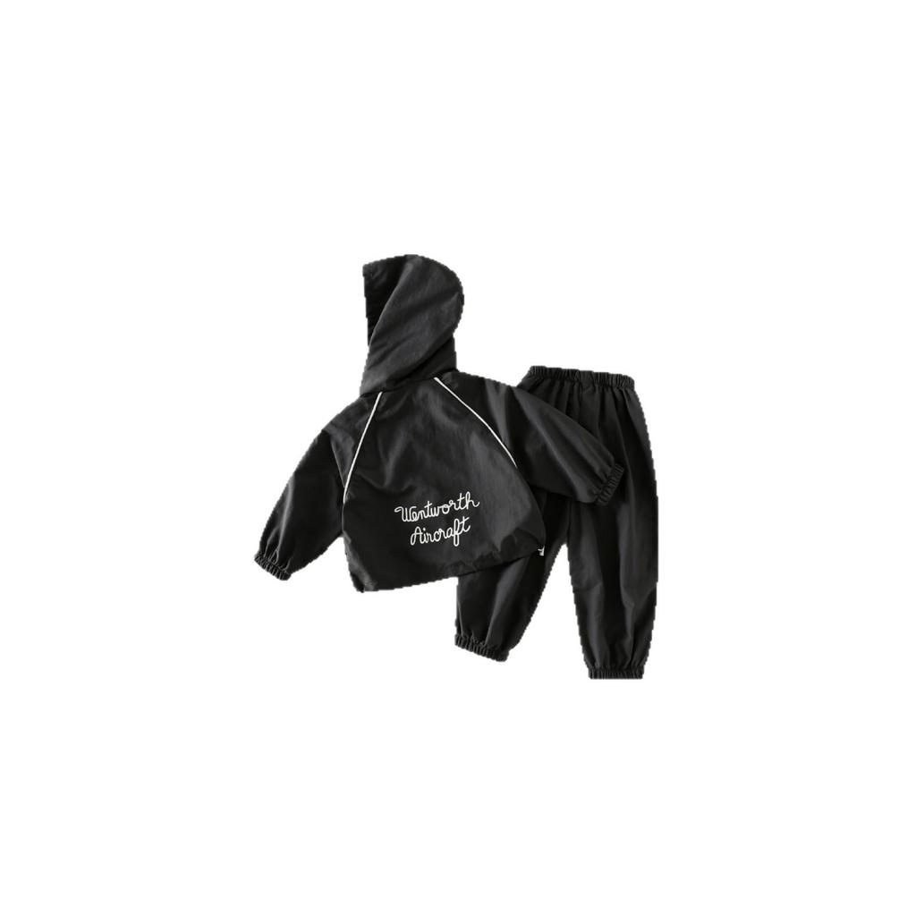 2025 Осень Корейский Детский Костюм-Двойка: Ветровка и брюки для мальчиков и девочек