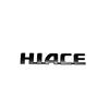 Matte Black HIACE (200 Series) HIACE Car Name Emblem