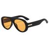 JYL TS Halara Aviator Sunglasses, European Trendy Shades, Wide Side UV Protection Eyewear Unisex