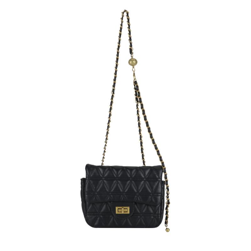 Сумка-цепочка с ромбом женская 2024 новый нишевый дизайн летняя фактурная сумка через плечо текстурная маленькая квадратная сумка