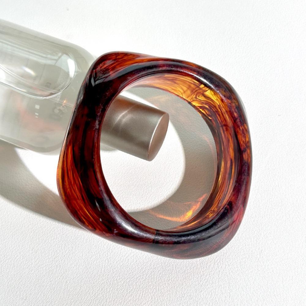 Богемный нерегулярный широкий браслет в европейском американском стиле ретро-кольцо на руку массивный браслет из смолы для женщин