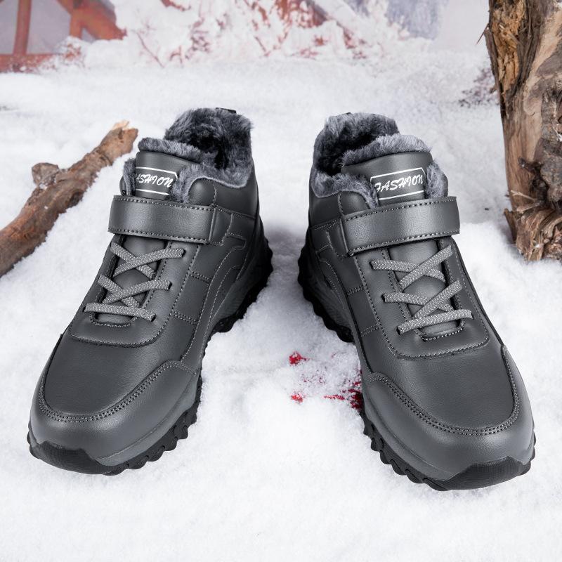 Пара обуви для пожилых людей, обувь для мам, зимние бархатные теплые нескользящие мягкие подошвы, зимние сапоги для пап среднего и пожилого возраста