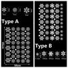 1 Set Vinyl Ornament  Christmas Wall Art Wall  Stickers Snow Flakes Decals Shopwindow Decor
