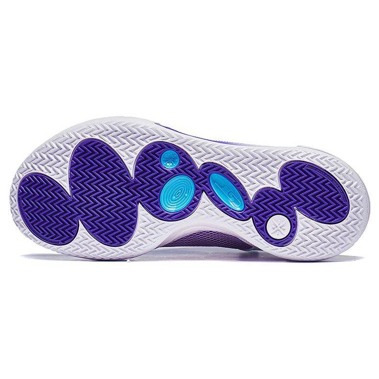 Li-Ning Мужские кроссовки Wade All City 11 Snowberg фиолетовые флуоресцентно-синие фиолетовые ABAT031-3