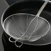 Large leakage hole Colander Stainless Steel Ladle Skimmer Spider Mesh Strainer  French Fries