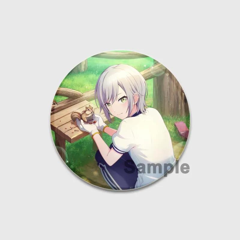 32/44/58 мм Проект SEKAI Аниме Хиномори Шихо Лео/Нужно Значок Круглая Жестяная Брошь для Одежды Сумка Шляпа Аксессуары Эмалевые Булавки Подарки для фанатов