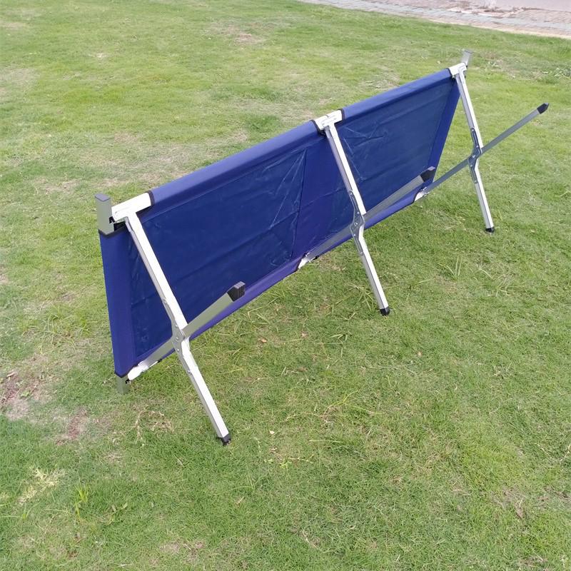 Складная уличная кровать из алюминиевого сплава для обеденных перерывов и военного использования