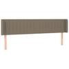 Headboard with Ears Taupe 163 x 16 x 78 88 cm Fabric